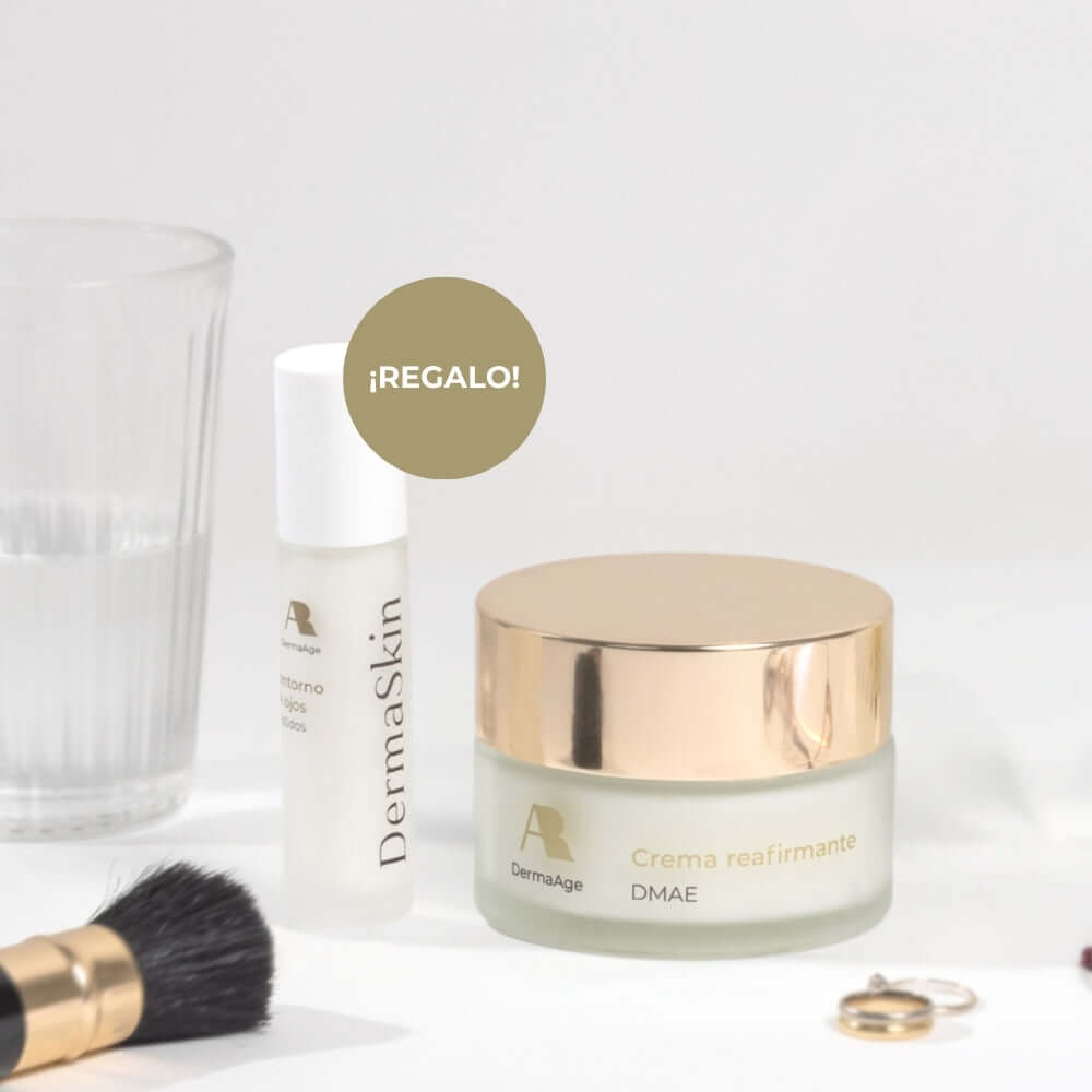 Dúo DermaAge pack antiedad dmae crema reafirmante contorno ojos arrugas