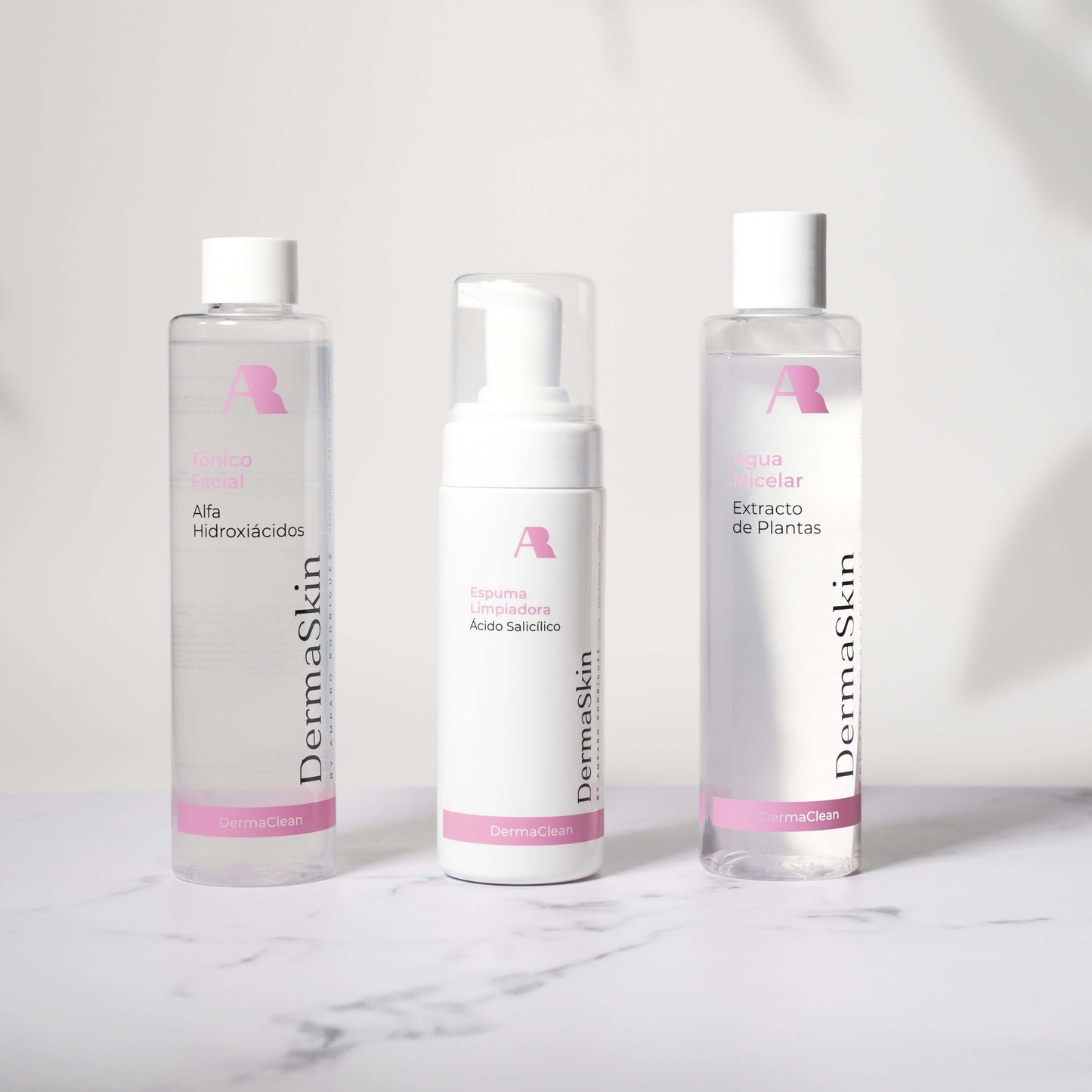 Pack DermaClean rutina limpieza facial completa piel sensible limpiador tonico micelar