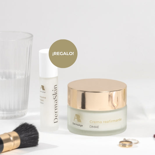 Dúo DermaAge pack antiedad dmae crema reafirmante contorno ojos arrugas